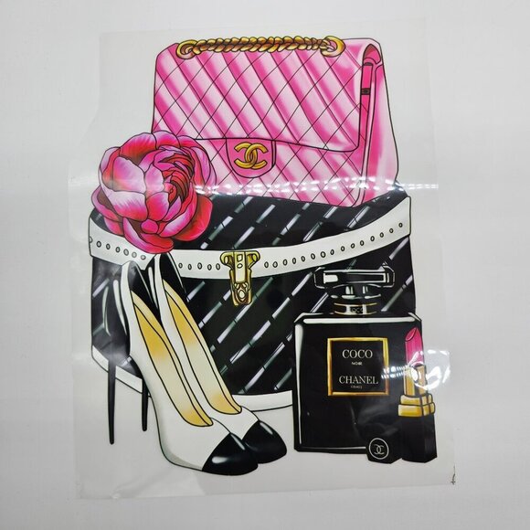 Custom Canvas Tote Bag, Large Size - Fashion Theme #9 - Cream Tote - Picture 2 of 15